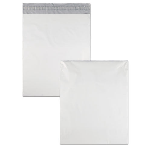 Redi-strip Poly Mailer, #5, Square Flap With Perforated Strip, Redi-strip Adhesive Closure, 12 X 15.5, White, 100/pack