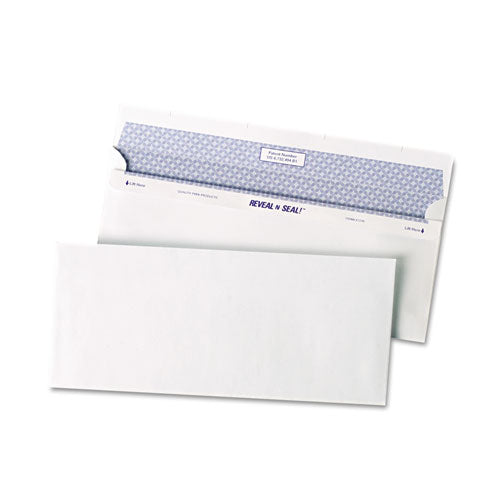 Reveal-n-seal Envelope, #9, Commercial Flap, Self-adhesive Closure, 3.88 X 8.88, White, 500/box