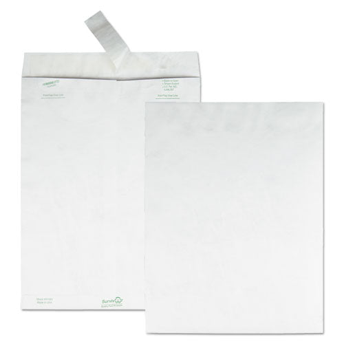 Lightweight 14 Lb Tyvek Catalog Mailers, #15, Square Flap, Redi-strip Adhesive Closure, 10 X 15, White, 100/box