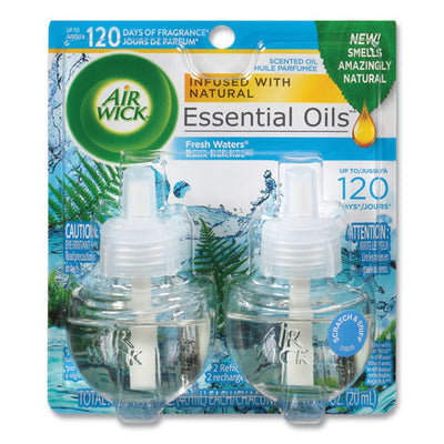 Scented Oil Refill, Fresh Waters, 0.67 Oz, 2/pack