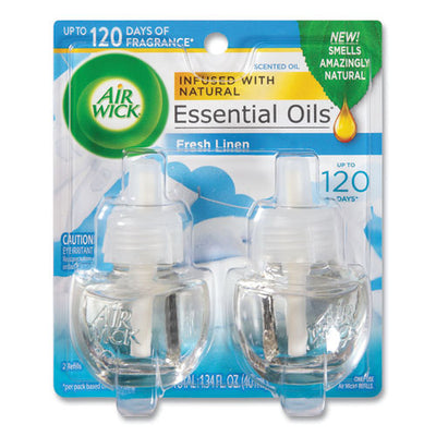 Scented Oil Refill, Fresh Linen, 0.67 Oz, 2/pack