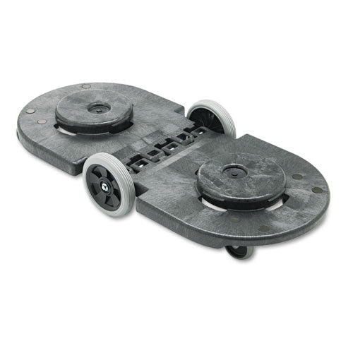 Tandem Dolly, Two-container, 300 Lb Capacity, 20.25w X 45d X 8h, Black