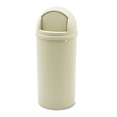 Marshal Classic Container, 25 Gal, Plastic, Black
