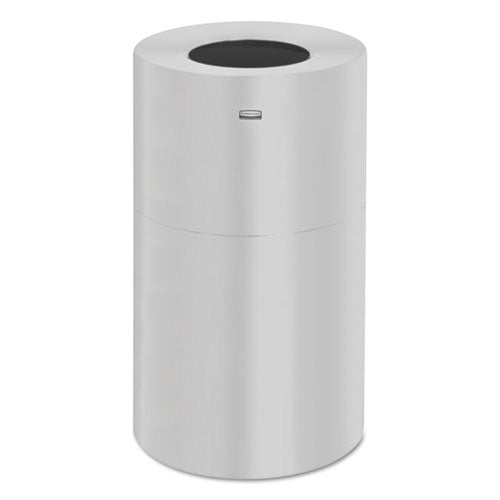 Atrium Aluminum Container With Liner, 35 Gal, Aluminum, Satin Aluminum