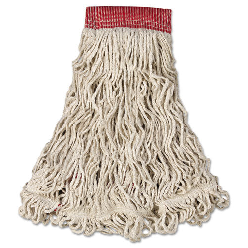 Swinger Loop Wet Mop Heads, Cotton/synthetic, Blue, Large