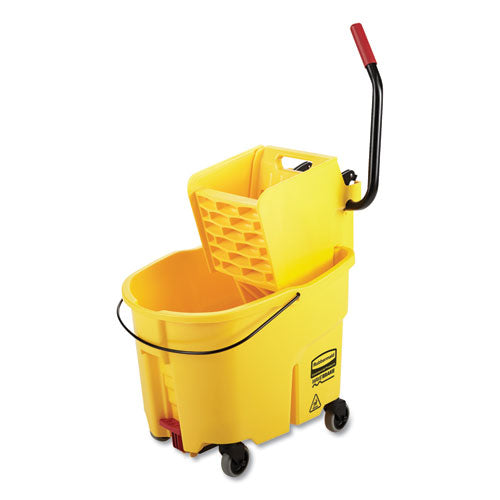 Wavebrake 2.0 Bucket/wringer Combos, Side-press, 35 Qt, Plastic, Brown
