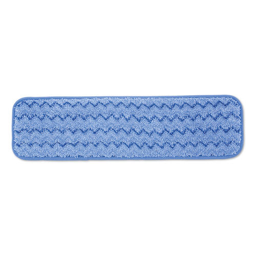 Microfiber Wet Mopping Pad, 18.5" X 5.5" X 0.5", Green, 12/carton