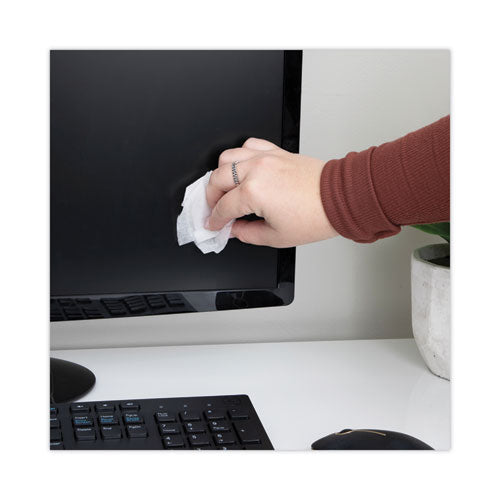 Onestep Crt Screen Cleaner Wet Wipes, Cloth, 5.25 X 5.75, 75/tub