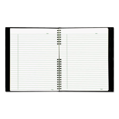 Ecologix Notepro Executive Notebook, 1 Subject, Medium/college Rule, Black Cover, 11 X 8.5, 100 Sheets