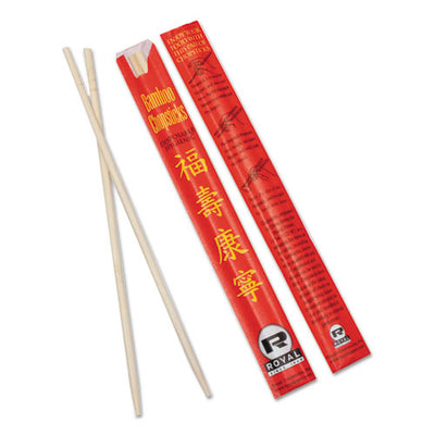 Chopolystyreneticks, Bamboo, 9", Natural, 1000/carton