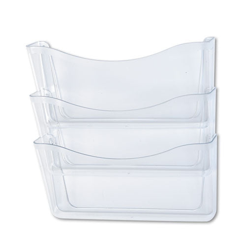 Unbreakable Wall Files, Letter Size, 13.75" X 3.13" X 6.63", Clear