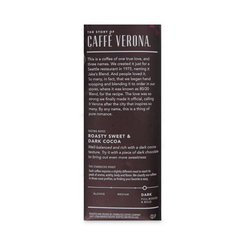 Coffee, Caffe Verona, 2.5 Oz Packet, 18/box