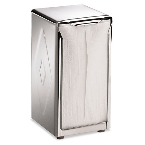 Tabletop Napkin Dispenser, Tall Fold, 3.75 X 4 X 7.5, Capacity: 150, Black