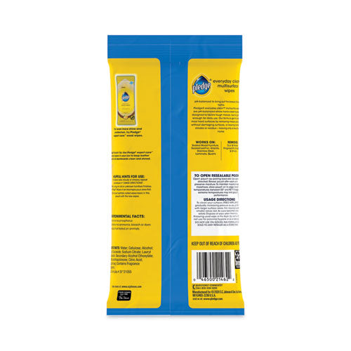 Multi-surface Cleaner Wet Wipes, Cloth, 7 X 10, Fresh Citrus, 25/pack, 12/carton