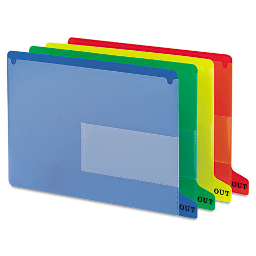 Colored Poly Out Guides With Pockets, 1/3-cut End Tab, Out, 8.5 X 11, Yellow, 25/box