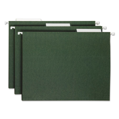 Poly Index Tabs And Inserts For Hanging File Folders, 1/3-cut, White/clear, 3.5" Wide, 25/pack