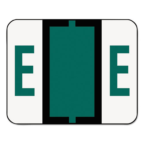 A-z Color-coded End Tab Filing Labels, E, 1 X 1.25, White, 500/roll