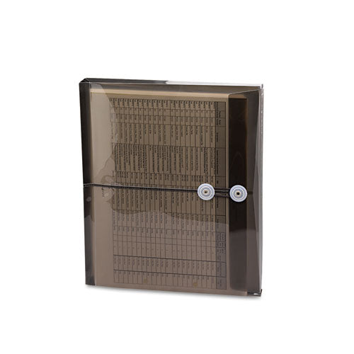 Poly String And Button Interoffice Envelopes, Open-end (vertical), 9.75 X 11.63, Transparent Green, 5/pack