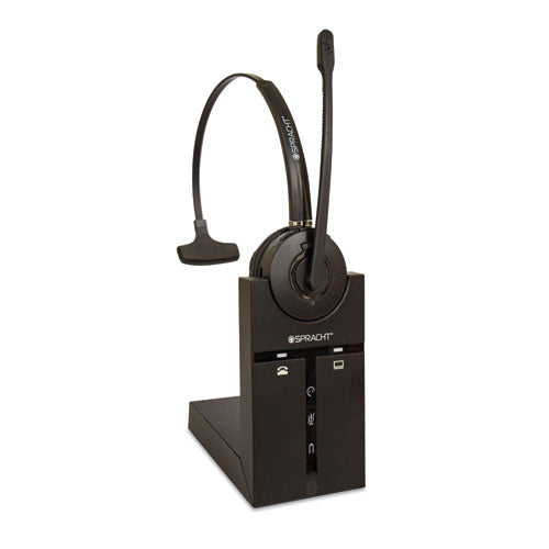 Zum Maestro Dect Monaural Over The Head Headset, Black