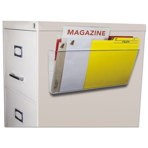 Unbreakable Magnetic Wall File, Legal/letter Size, 16" X 4" X 7", Smoke