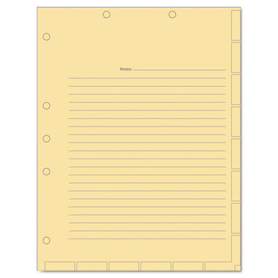 Medical Chart Index Divider Sheets, Untabbed, 11 X 8.5, Manila, 400/box