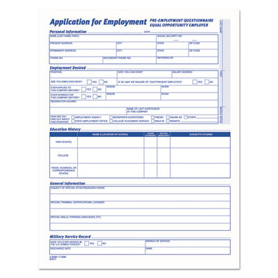 Employee Application Form