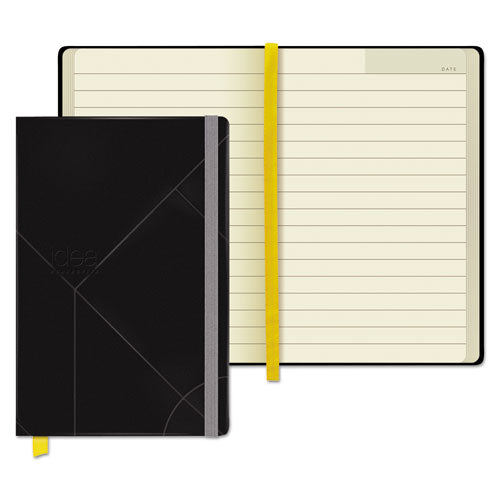 Idea Collective Journal, Hardcover With Elastic Closure, 1 Subject, Wide/legal Rule, Black Cover, 8.25 X 5, 120 Sheets