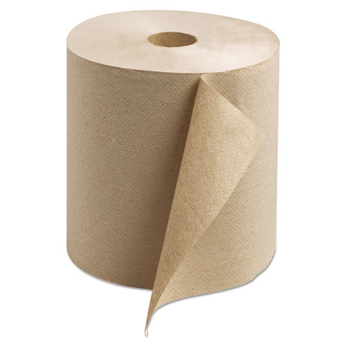 Basic Paper Wiper Roll Towel, 7.68" X 1,150 Ft, Natural, 4 Rolls/carton