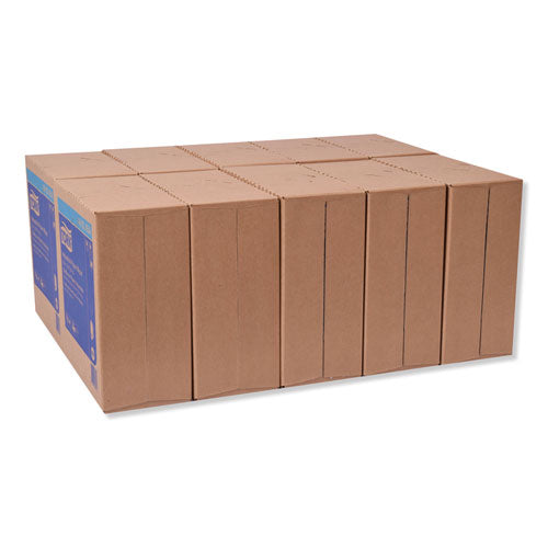 Industrial Paper Wiper, 4-ply, 8.54 X 16.5, Blue, 90 Towels/box, 10 Boxes/carton