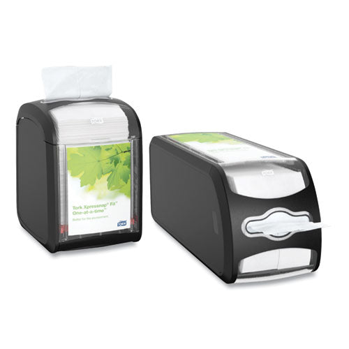 Xpressnap Fit Napkin Dispenser, Countertop, 4.8 X 12.8 X 5.6, Black