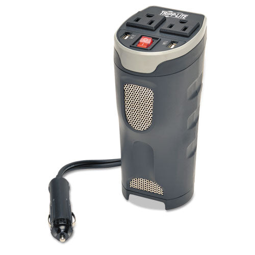 Powerverter Ultra-compact Car Inverter, 400 W, Two Ac Outlets/two Usb Ports, 3.1 A
