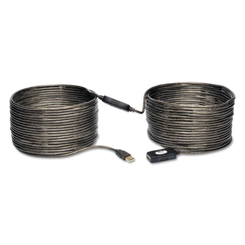 Usb 2.0 Active Extension Cable, A To A (m/f), 16 Ft, Black