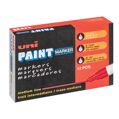 Permanent Marker, Medium Bullet Tip, Red