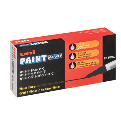 Permanent Marker, Fine Bullet Tip, Black