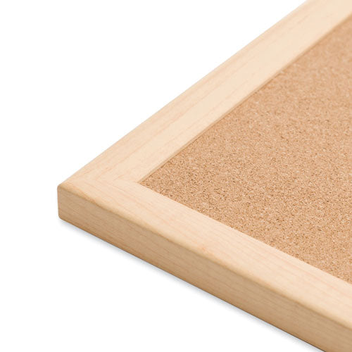 Cork Bulletin Board, 47 X 35, Natural Surface, Birch Mdf Frame