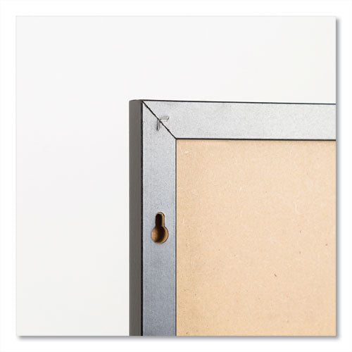 Magnetic Dry Erase Board With Mdf Frame, 24 X 18, White Surface, Black Mdf Frame