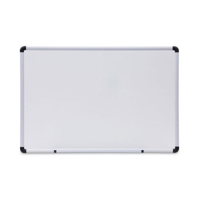 Modern Melamine Dry Erase Board With Aluminum Frame, 36 X 24, White Surface