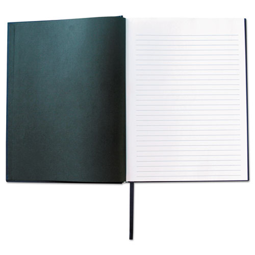 Casebound Hardcover Notebook, 1 Subject, Wide/legal Rule, Dark Blue Cover, 10.25 X 7.63, 150 Sheets