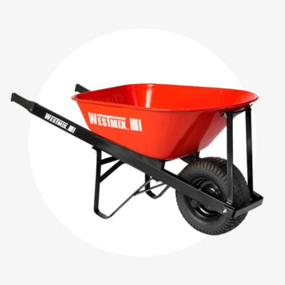 Red wheelbarrow as a sample of the wide range of industrial products that can be found in Continental Global Services 
