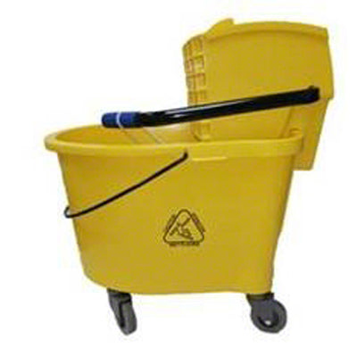 ABCO Yellow, 35 qt Mop Bucket with Side Press Wringer