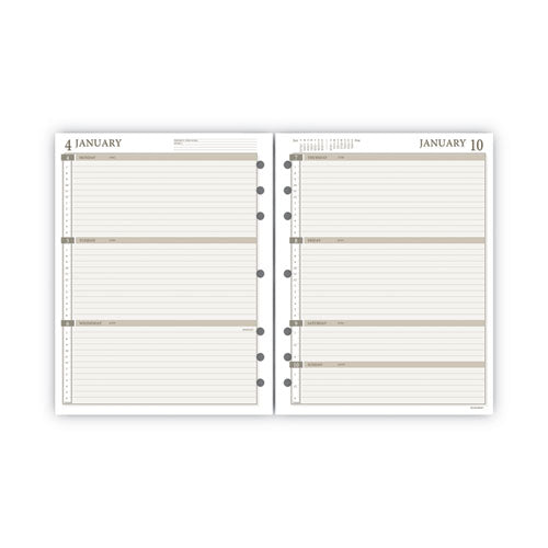 2-page-per-week Planner Refills, 8.5 X 5.5, White Sheets, 12-month (jan To Dec): 2023