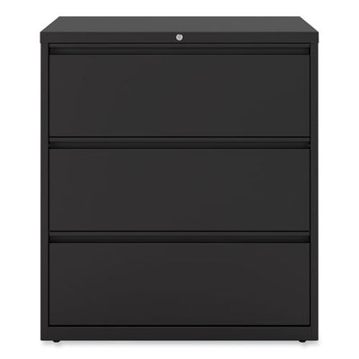 Lateral File, 3 Legal/letter/a4/a5-size File Drawers, Black, 36" X 18.63" X 40.25"