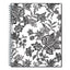 Analeis Monthly Planner, Analeis Floral Artwork, 10 X 8, White/black/coral Cover, 12-month (jan To Dec): 2023