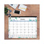 Lindley Desk Pad, Floral Artwork, 22 X 17, White/blue/green Sheets, Black Binding, Clear Corners, 12-month (jan-dec): 2023