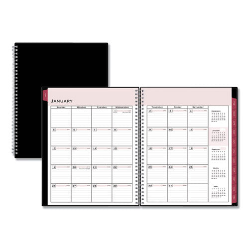 Enterprise Weekly Appointment Planner, Enterprise Formatting, 11 X 8.5, Black Cover, 12-month (jan To Dec): 2023