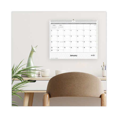 Enterprise Wall Calendar, Enterprise Geometric Artwork, 15 X 12, White/gray Sheets, 12-month (jan To Dec): 2023