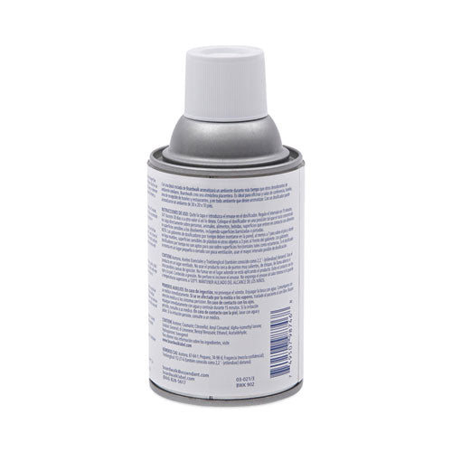 Metered Air Freshener Refill, Powder Mist, 5.3 Oz Aerosol Spray, 12/carton