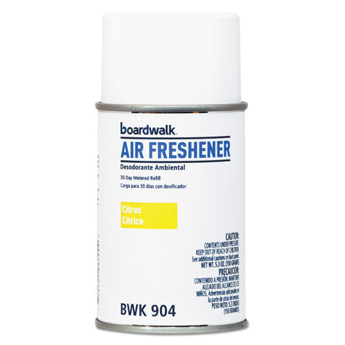 Metered Air Freshener Refill, Powder Mist, 5.3 Oz Aerosol Spray, 12/carton