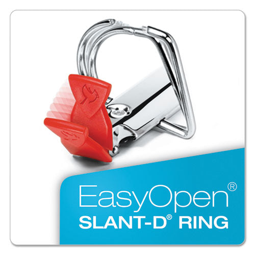 Premier Easy Open Clearvue Locking Slant-d Ring Binder, 3 Rings, 5" Capacity, 11 X 8.5, Black