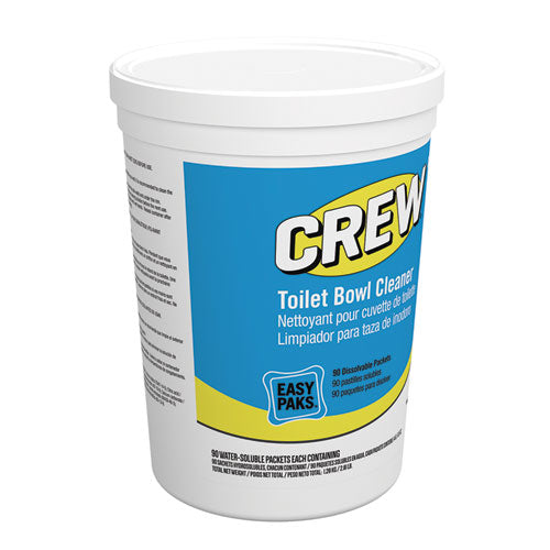 Crew Easy Paks Toilet Bowl Cleaner, Fresh Floral Scent, 0.5 Oz Packet, 90 Packets/tub